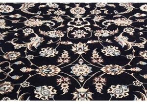Tappeto Nain 6la Floreale Blu Notte Avorio 161x248 Cm