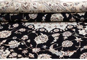 Tappeto Nain 6la Medaglione Floreale Avorio Blu Scuro 202x255 Cm