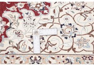 Tappeto Nain 6la Medaglione Floreale Rosso Avorio 155x240 Cm