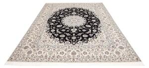 Tappeto Nain 6la Medaglione Floreale Avorio Blu Scuro 202x255 Cm