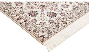 Tappeto Nain 6la Medaglione Floreale Blu Scuro Avorio 205x261 Cm