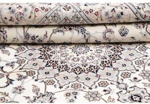 Tappeto Nain 6la Medaglione Floreale Avorio Blu 208x266 Cm