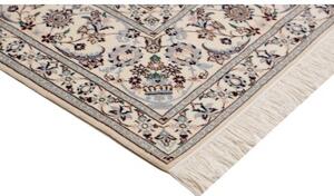 Tappeto Nain 6la Medaglione Floreale Azzurro Avorio 205x256 Cm