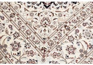 Tappeto Nain 6la Medaglione Floreale Blu Scuro Avorio 205x261 Cm