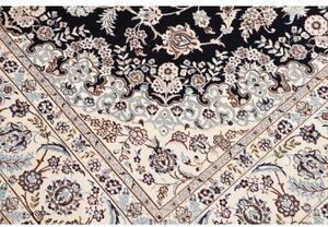 Tappeto Nain 6la Medaglione Floreale Blu Scuro Avorio 170x250 Cm