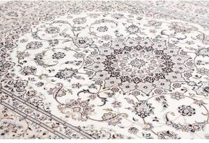 Tappeto Nain 6la Medaglione Floreale Avorio Blu 208x266 Cm