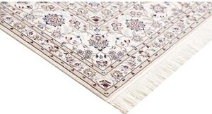 Tappeto Nain 6la Medaglione Floreale Blu Scuro Avorio 212x314 Cm