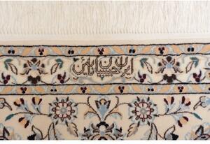 Tappeto Nain 6la Medaglione Floreale Blu Scuro Avorio 212x314 Cm