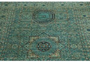 Tappeto Kairo Stilizzato Verde Petrolio Beige 125x179 Cm