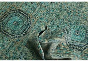 Tappeto Kairo Stilizzato Verde Petrolio Beige 125x179 Cm