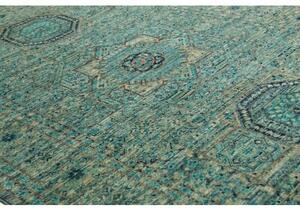 Tappeto Kairo Stilizzato Verde Petrolio Beige 125x179 Cm