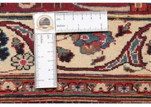 Tappeto Mashad Fine Floreale Blu Scuro Rosso 194x277 Cm