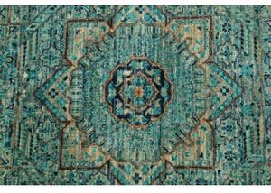 Tappeto Kairo Stilizzato Verde Petrolio Beige 125x179 Cm