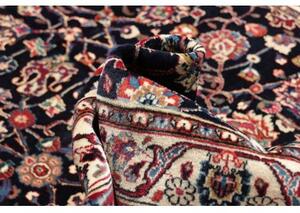 Tappeto Mashad Fine Floreale Blu Scuro Rosso 194x277 Cm