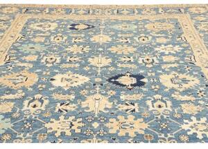 Tappeto Kazak Fine Stilizzato Blu Beige 267x367 Cm