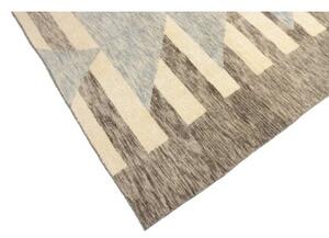 Tappeto Berbero Geometrico Marrone Avorio 192x301 Cm