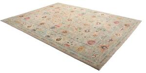 Tappeto Zigler Fine Floreale Grigio Beige 275x369 Cm