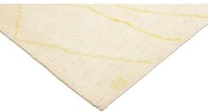 Tappeto Berbero Geometrico Avorio Giallo 242x308 Cm