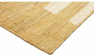 Tappeto Berbero Geometrico Giallo Senape Marrone Scuro 198x290 Cm