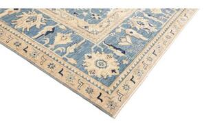 Tappeto Kazak Fine Stilizzato Blu Beige 267x367 Cm