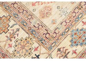 Tappeto Kazak Fine Geometrico Avorio Multicolore 277x370 Cm