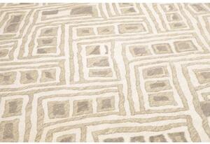Tappeto African Design Geometrico Avorio Grigio Tortora 237x313 Cm