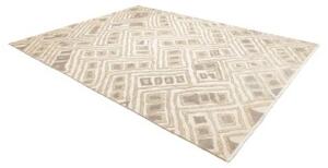 Tappeto African Design Geometrico Avorio Grigio Tortora 237x313 Cm