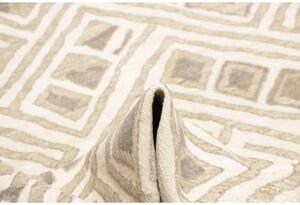 Tappeto African Design Geometrico Avorio Grigio Tortora 237x313 Cm