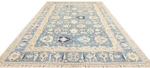 Tappeto Kazak Fine Stilizzato Blu Beige 267x367 Cm