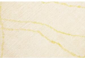 Tappeto Berbero Geometrico Avorio Giallo 242x308 Cm