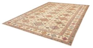Tappeto Kazak Fine Geometrico Avorio Multicolore 277x370 Cm