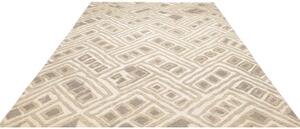 Tappeto African Design Geometrico Avorio Grigio Tortora 237x313 Cm