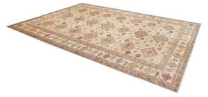 Tappeto Kazak Fine Geometrico Avorio Multicolore 277x370 Cm