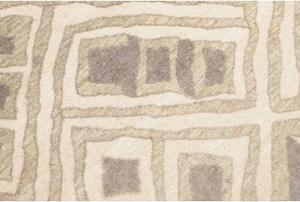 Tappeto African Design Geometrico Avorio Grigio Tortora 237x313 Cm