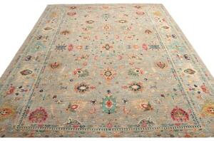 Tappeto Zigler Fine Floreale Grigio Beige 275x369 Cm