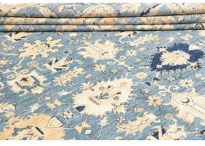 Tappeto Kazak Fine Stilizzato Blu Beige 267x367 Cm