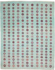 Tappeto Berbero Geometrico Turchese Multicolore 242x306 Cm