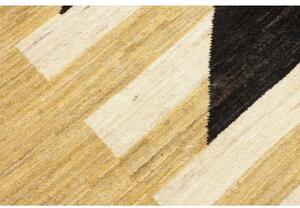 Tappeto Berbero Geometrico Giallo Senape Marrone Scuro 198x290 Cm