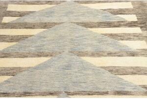 Tappeto Berbero Geometrico Marrone Avorio 192x301 Cm