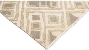 Tappeto African Design Geometrico Avorio Grigio Tortora 237x313 Cm