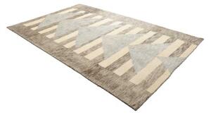 Tappeto Berbero Geometrico Marrone Avorio 192x301 Cm
