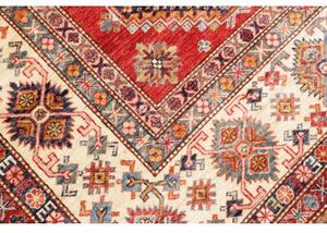 Tappeto Kazak Fine Geometrico Rosso Avorio 297x410 Cm