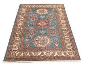 Tappeto Kazak Fine Stilizzato Blu Rosso 121x170 Cm