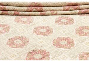 Tappeto African Design Stilizzato Beige Rosa Antico 235x310 Cm