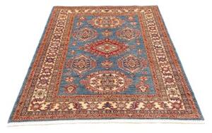 Tappeto Kazak Fine Stilizzato Blu Rosso 118x171 Cm