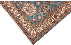 Tappeto Kazak Fine Stilizzato Blu Rosso 121x170 Cm
