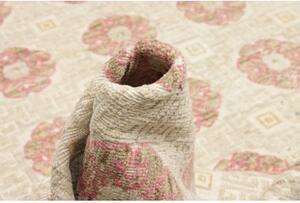 Tappeto African Design Stilizzato Beige Rosa Antico 235x310 Cm