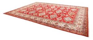 Tappeto Kazak Fine Geometrico Rosso Avorio 297x410 Cm