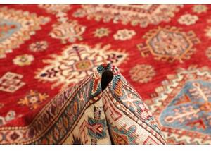 Tappeto Kazak Fine Geometrico Rosso Avorio 297x410 Cm