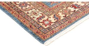 Tappeto Kazak Fine Stilizzato Blu Rosso 118x171 Cm